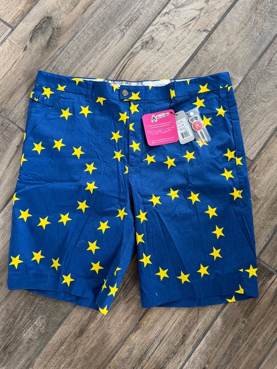 Royal and Awesome Other - Royal and Awesome Men's Golf Shorts, Eurostar, Ryder Cup Theme, Size 44, NWT